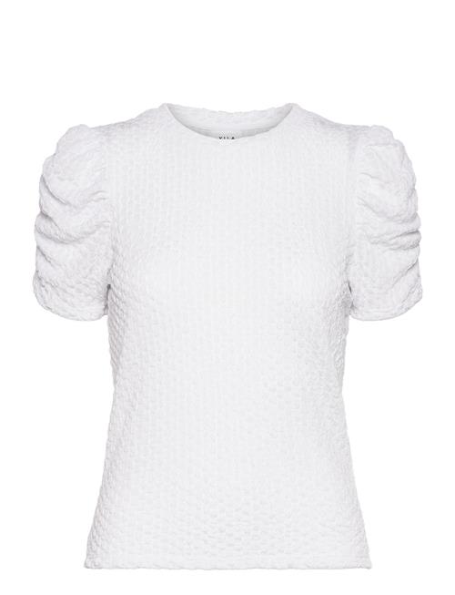 Se Vianine S/S Puff Sleeve Top Vila White ved Booztlet