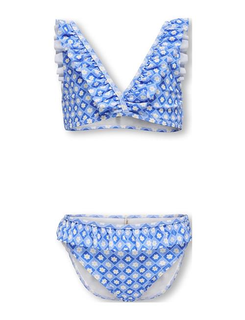 Kids Only Kogmaja Frill Bikini Set Acc Kids Only Blue