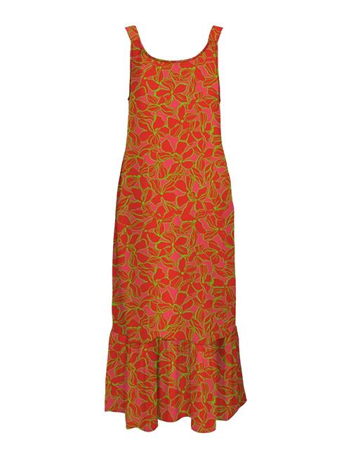 ONLY Onlalma Life Poly Noemi Long Dress Aop ONLY Orange