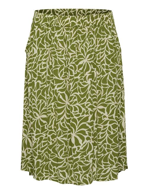 Kaffe Curve Kcami Skirt Printed Kaffe Curve Khaki