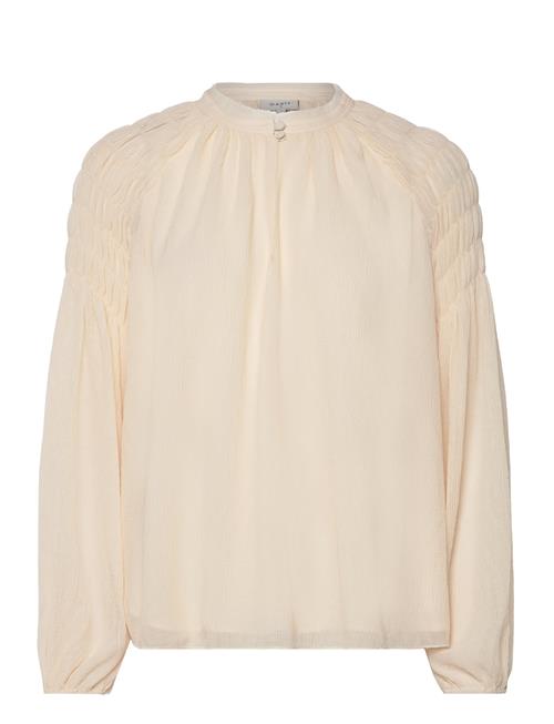 Se Dante6 D6Aubrey Smocked Blouse Dante6 Cream ved Booztlet