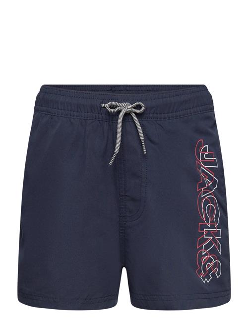 Jack & Jones Jpstfiji Jjswim Double Logo Ly Sn Jnr Jack & J S Navy