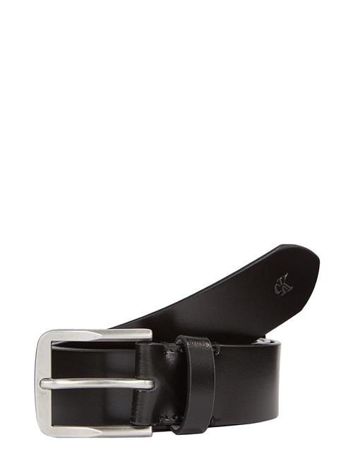 Se Calvin Klein Classic Flat R Lthr Belt 35Mm Calvin Klein Black ved Booztlet