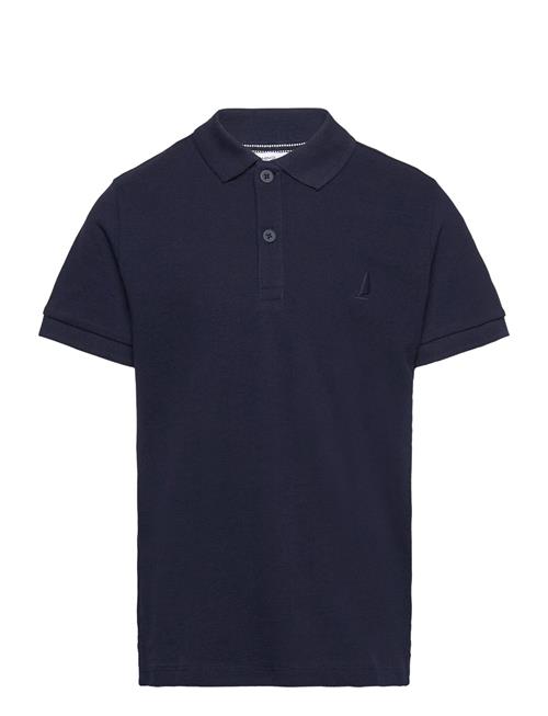 100 Cotton Polo Shirt Mango Navy