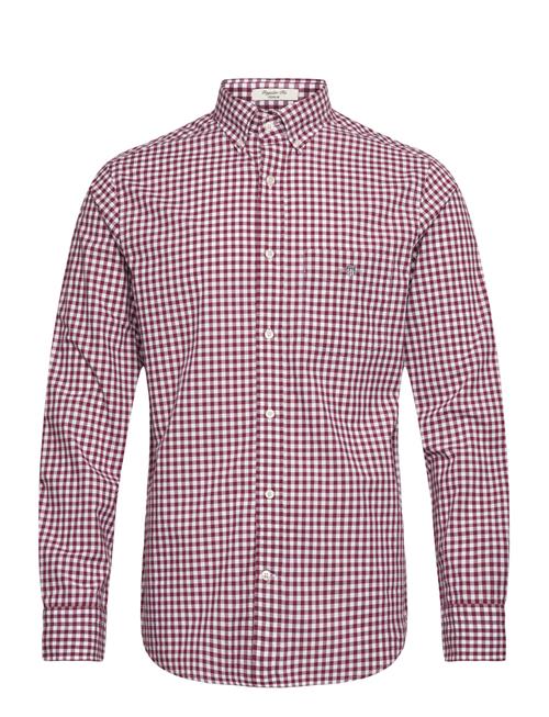 GANT Reg Classic Poplin Gingham Shirt GANT Red