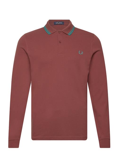 Fred Perry Ls Twin Tipped Shirt Fred Perry Brown