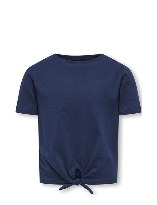 Se Kids Only Kogmay S/S Knot Top Jrs Kids Only Navy ved Booztlet