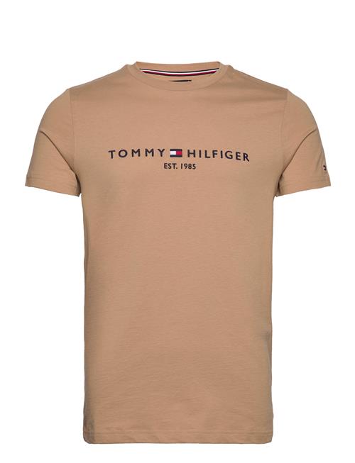 Tommy Logo Tee Tommy Hilfiger Beige