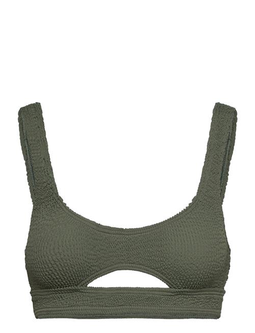 Sasha Crop Bond-Eye Khaki