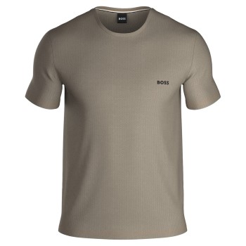 BOSS Waffle T Shirt Brun X-Large Herre