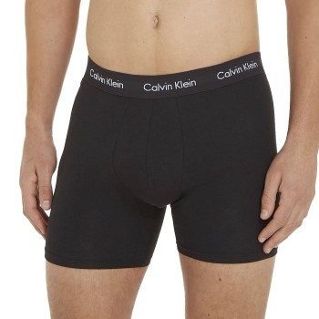 Calvin Klein 3P Cotton Stretch Boxer Brief Sort bomuld Large Herre