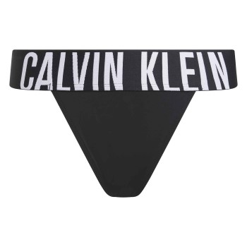 Calvin Klein Trusser Intense Power Micro High Leg Thong Sort polyamid Large Dame