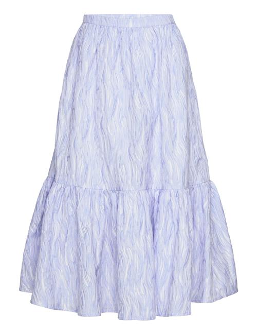 Jacquard Wave Midi Skirt Stella Nova Blue