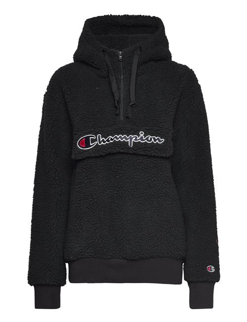 Se Champion Rochester Hooded Half Zip Top Champion Rochester Black ved Booztlet