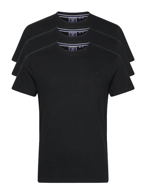 Se Superdry Vle Tee Triple Pack Superdry Black ved Booztlet