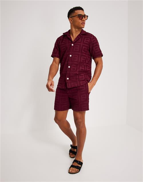 OAS Terry Shorts Joggingshorts Burgundy