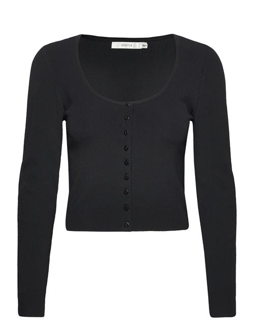 Se Gestuz Briellegz Rib Cardigan Gestuz Black ved Booztlet