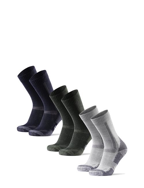 Classic Merino Wool Hiking Socks 3 Pack Danish Endurance Patterned