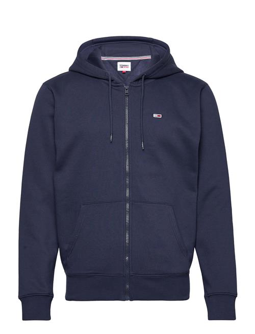 Se Tommy Jeans Tjm Regular Fleece Zip Hoodie Tommy Jeans Navy ved Booztlet