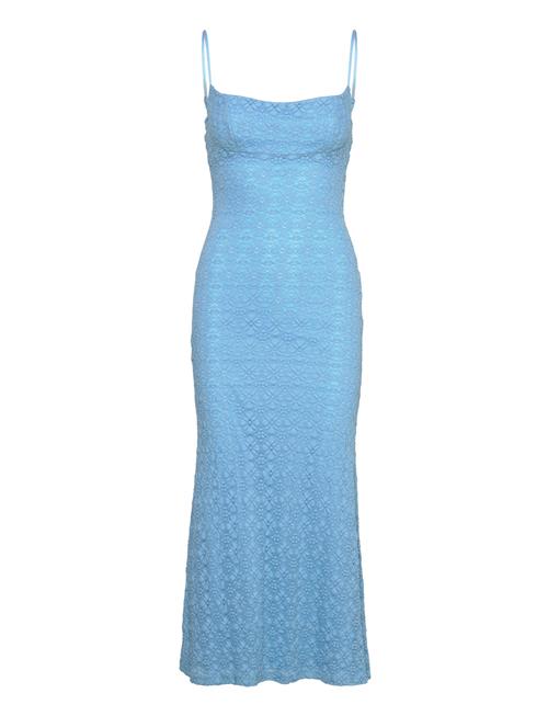 Se Bardot Adoni Mesh Midi Dress Bardot Blue ved Booztlet