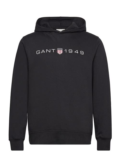 GANT Printed Graphic Hoodie GANT Black