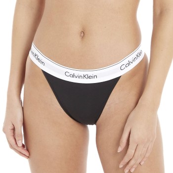 Calvin Klein Trusser Modern Cotton Tanga Panty Sort Medium Dame