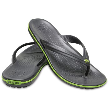 Crocs Crocband Flip Unisex Sort/Grøn US M9/W11 (EU 42-43)