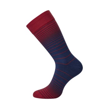 JBS Strømper Patterned Cotton Socks Marine/Rød Str 40/47 Herre