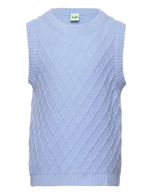 Se FUB Lambswool Vest FUB Blue ved Booztlet