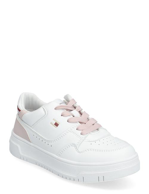 Se Tommy Hilfiger Low Cut Lace-Up Sneaker Tommy Hilfiger White ved Booztlet