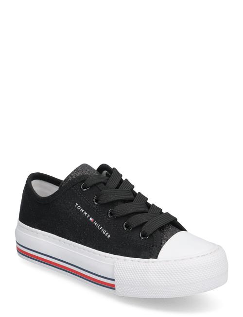 Se Tommy Hilfiger Low Cut Lace-Up Sneaker Tommy Hilfiger Black ved Booztlet