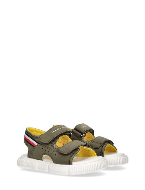 Stripes Velcro Sandal Tommy Hilfiger Khaki