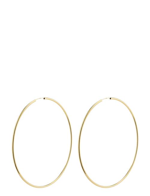 April Recycled Mega Hoop Earrings Pilgrim Gold