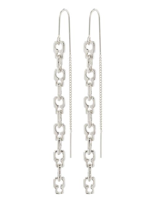 Pilgrim Live Recycled Chain Earrings Pilgrim Silver