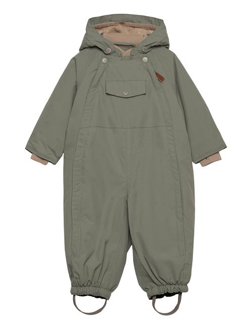 Se Mini A Ture Wisti Fleece Lined Snowsuit. Grs Mini A Ture Green ved Booztlet