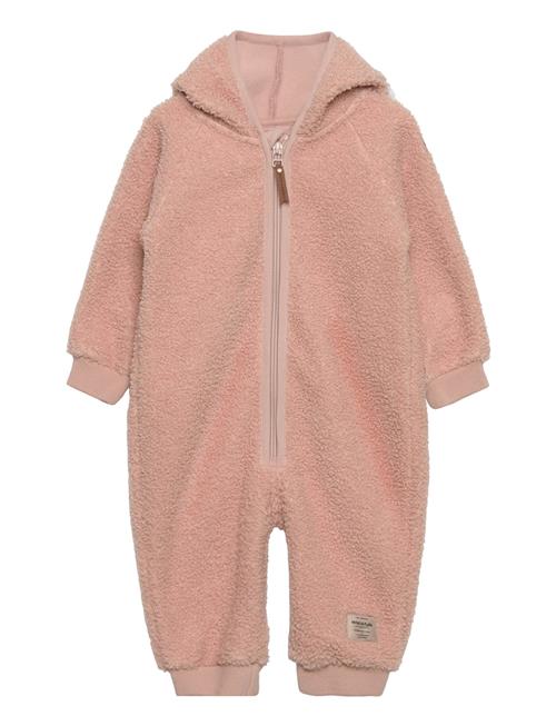 Se Mini A Ture Adel Teddyfleece Jumpsuit. Grs Mini A Ture Pink ved Booztlet