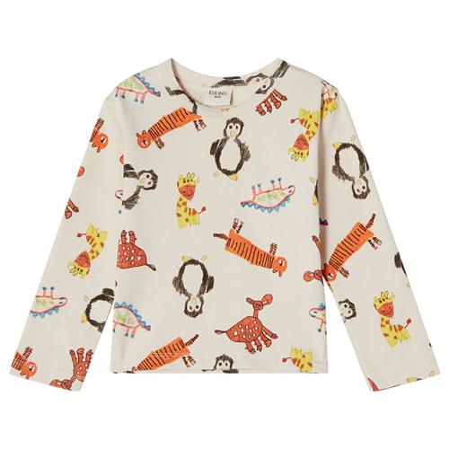 Kuling GOTS Athens Mønstret Langærmet T-shirt Young Artists 86/92 cm  Hvid  86/92 cm  Unisex
