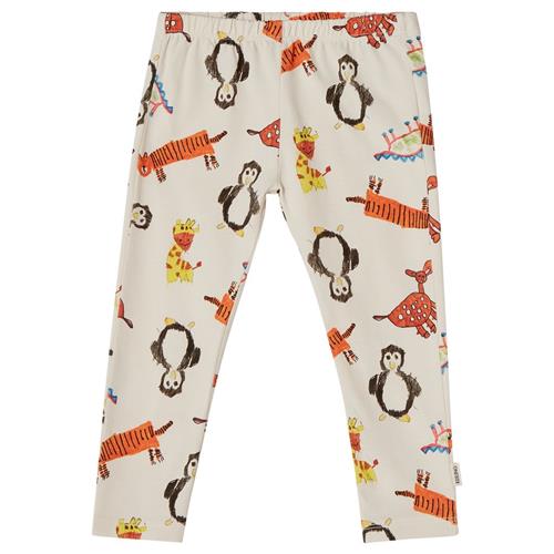 Kuling GOTS Serrai Mønstrete Leggings Young Artists | Hvid | 110/116 cm