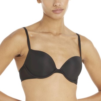 Calvin Klein Bh Sheer Marquisette Push Up Bra Sort A 80 Dame