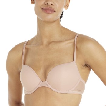 Calvin Klein Bh Sheer Marquisette Push Up Bra Lyserosa A 80 Dame