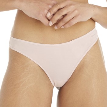 Calvin Klein Trusser Sheer Marquisette Thong Lyserosa Small Dame