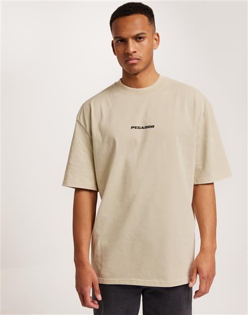 Pegador Colne Logo Oversized Tee Oversized t-shirts Beige