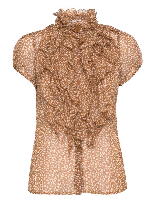 Se Liljasz Crinkle Ss Shirt Saint Tropez Brown ved Booztlet