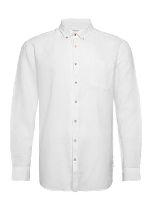 Lindbergh Cotton/Linen Shirt L/S Lindbergh White