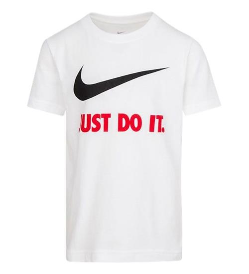 Se Nike Nike T-shirt - Hvid/RÃ¸d ved KidsWorld