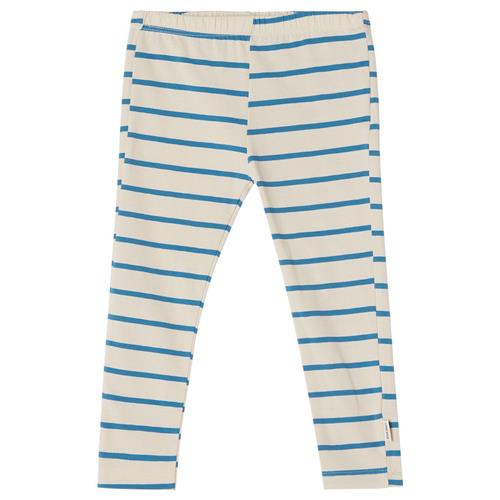 Se Kuling GOTS Serrai Stribede Leggings Blå | Blå | 110/116 cm ved Babyshop