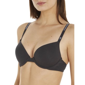 Calvin Klein Bh CK96 Plunge Push-Up Bra Sort bomuld A 70 Dame