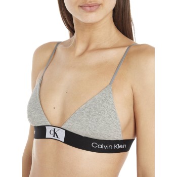 Calvin Klein Bh CK96 Triangle Bra Grå bomuld Medium Dame