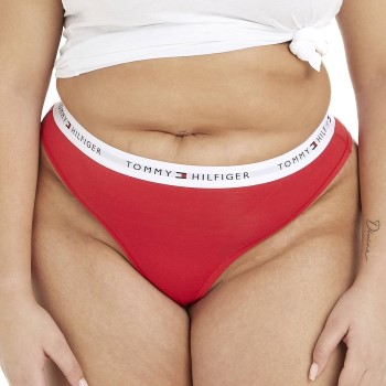 Tommy Hilfiger Trusser Curve LOGO Waistband Thong Rød 4XL Dame