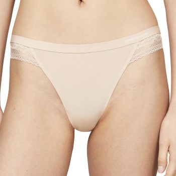 Tommy Hilfiger Trusser Lace Trim Logo Thong Hud X-Small Dame